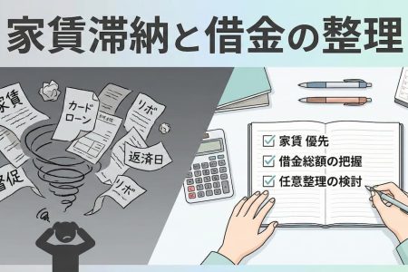 家賃滞納と借金がある人が今の賃貸に住み続けるための任意整理と支払い見直し